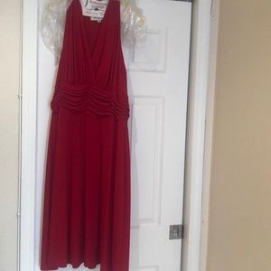 Red cocktail dress